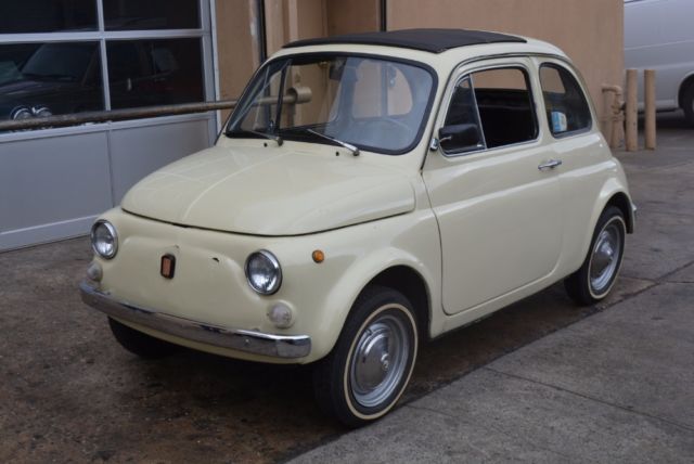 1967 fiat 500 0 white