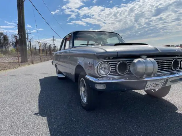1961 mercury comet coupe grey rwd automatic base