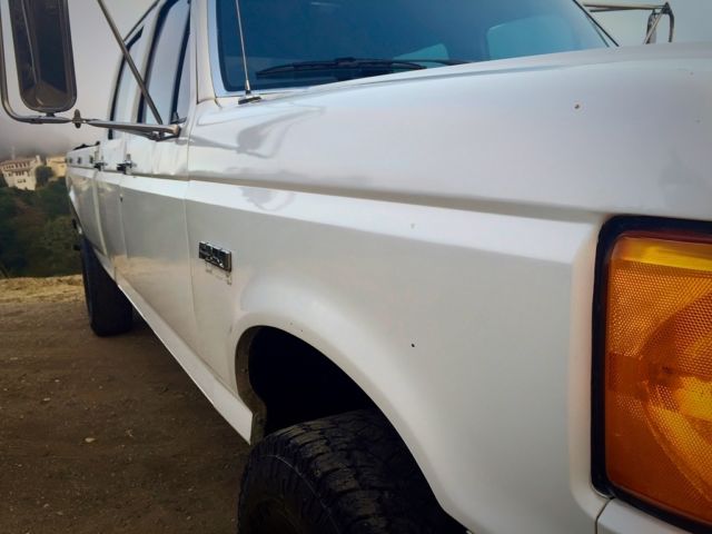 1989 ford f-350 crew cab 4x4 low miles no reserve, california rust free truck