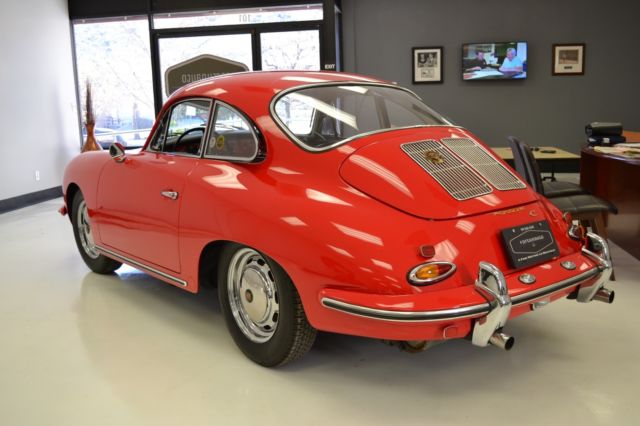65 porsche 356c - matching #s w/porsche coa - fully restored 1990 w/ 7804 miles