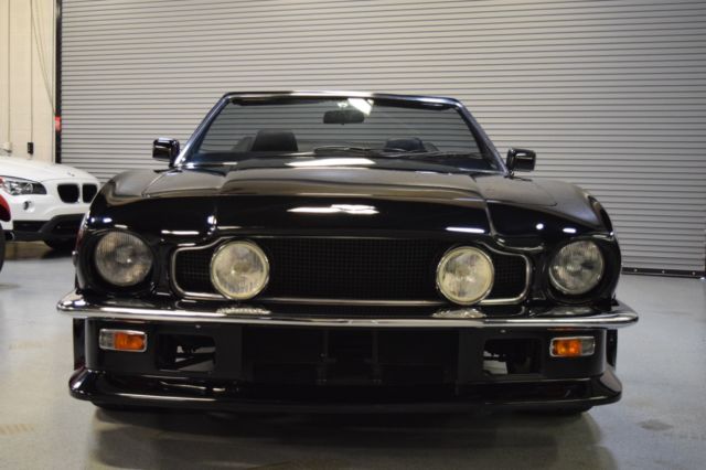 rare 1988 aston martin vantage volante manual zf 5 speed triple black