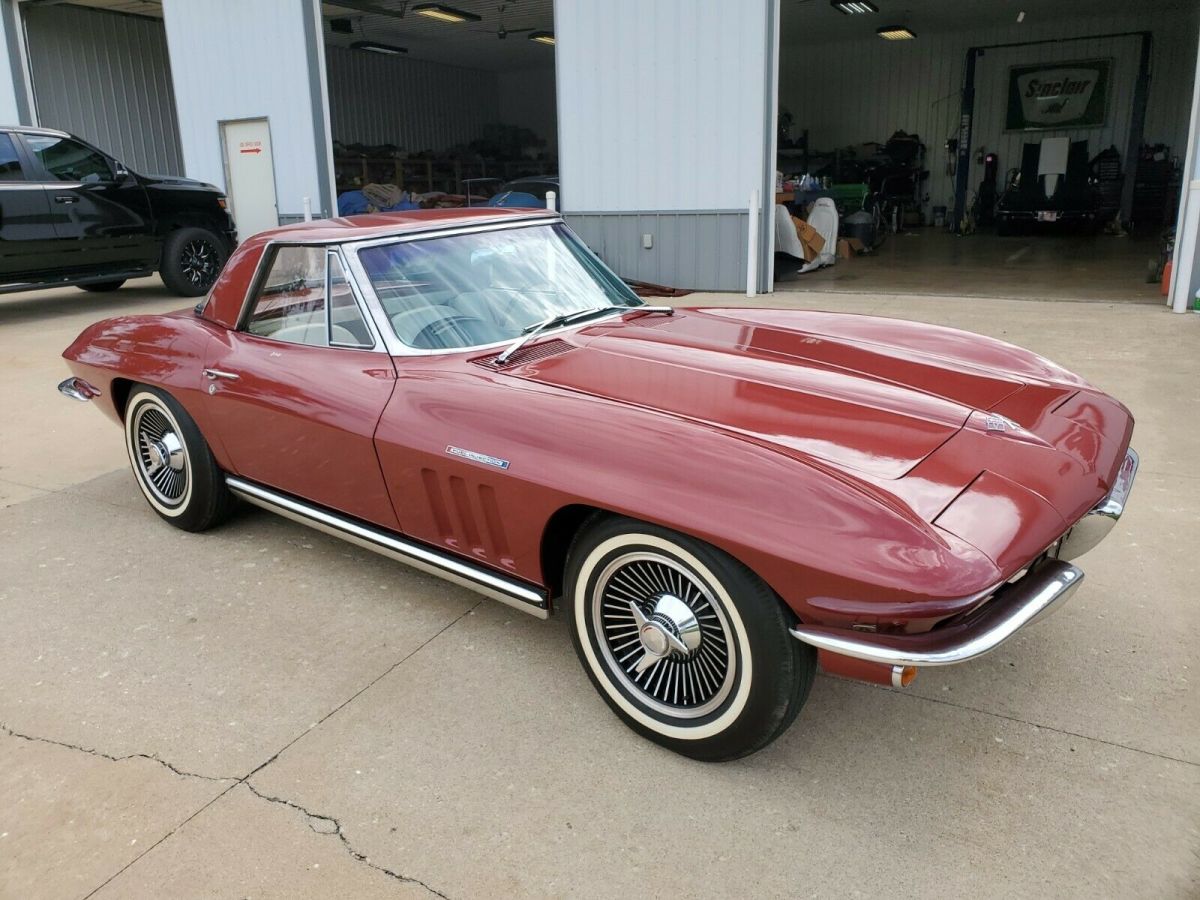 1965 corvette fuelie l84 375hp two tops, rare color combo