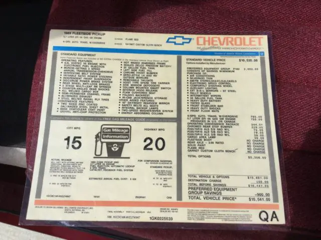 1989 chevrolet silverado amazing original condition