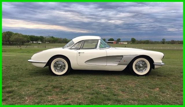 1960 chevrolet corvette convertible two soft tops with frames, hard top. 283 v8