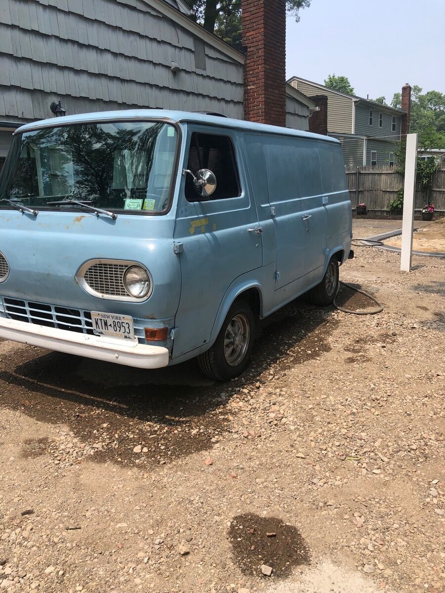 1967 ford econoline van blue rwd manual 8 door van