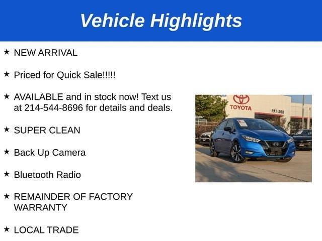 2021 nissan versa 1.6 sr