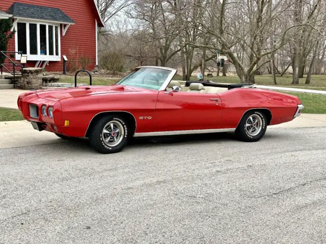 1970 pontiac gto 400 4 speed convertible investment grade survivor hood tach car