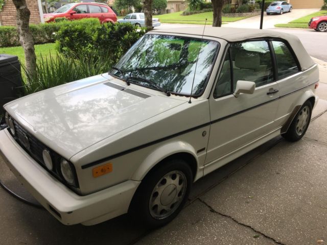 1992 vw volkswagen cabriolet triple white wolfsburg convertible car