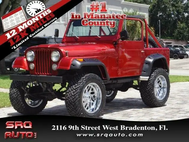 cj-7 67,689 miles kandy apple red suv 4x4 automatic