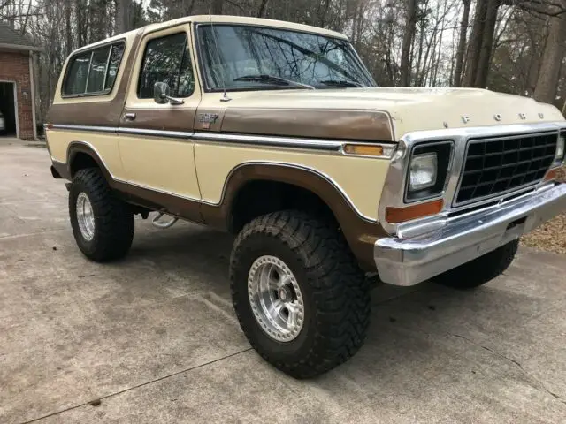 1979 ford bronco ranger xlt 6 inch lift 35 inch tires a/c clean survivor