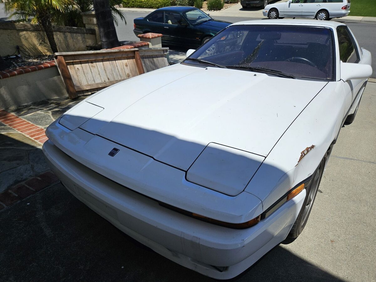 1988 toyota supra hatchback white sport roof