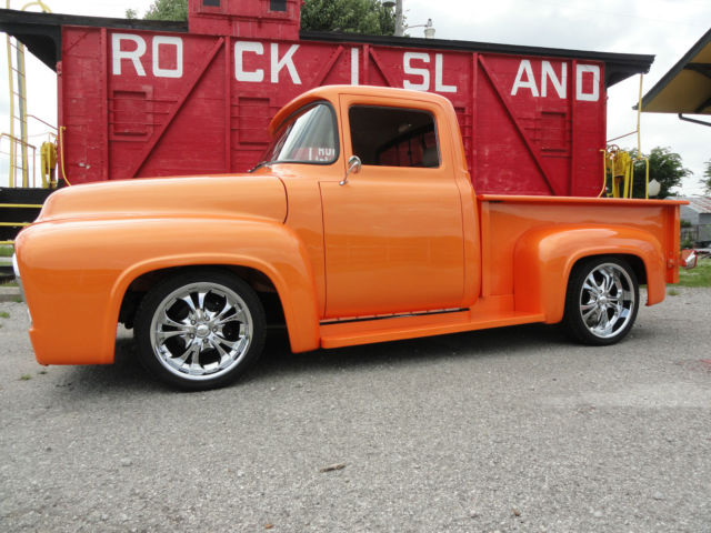 1956 ford f-100 1956 show truck hot rod 4-link 9" frame off 100% new or rebuilt