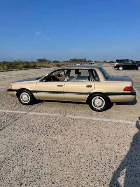 1991 mercury topaz sedan brown fwd automatic gs