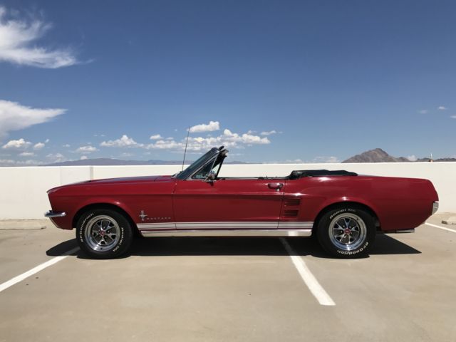 no reserve 1967 ford mustang convertible 289 v8 a code power top daily driver