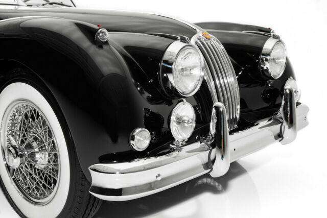 1956 jaguar xk140 black/red roadster 5-speed convertible