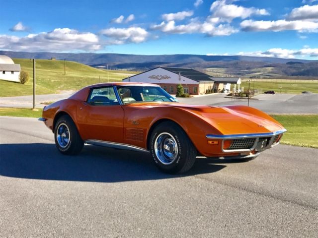 1972 chevrolet corvette rareoriginal#smatchlt1w/facta/c*1of240*tanksticker
