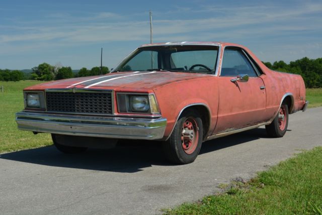 1980 chevrolet el camino - matching #s 305 auto - good ride & drive