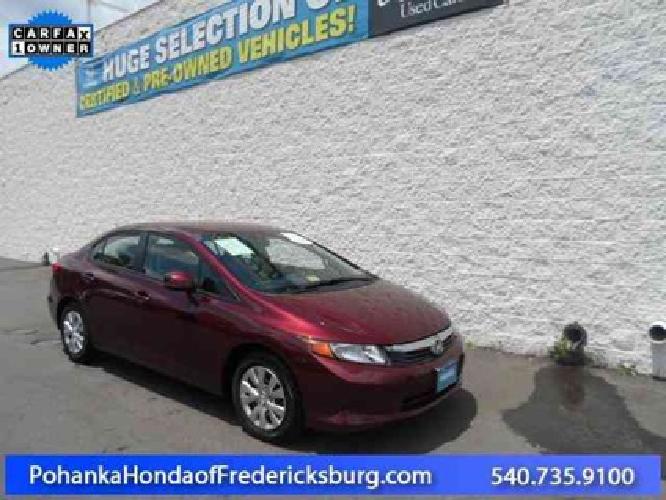 2012 honda civic sdn lx in fredericksburg, va