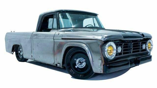 1966 dodge d100 rat rod custom 7000 miles silver pickup truck 6 automatic