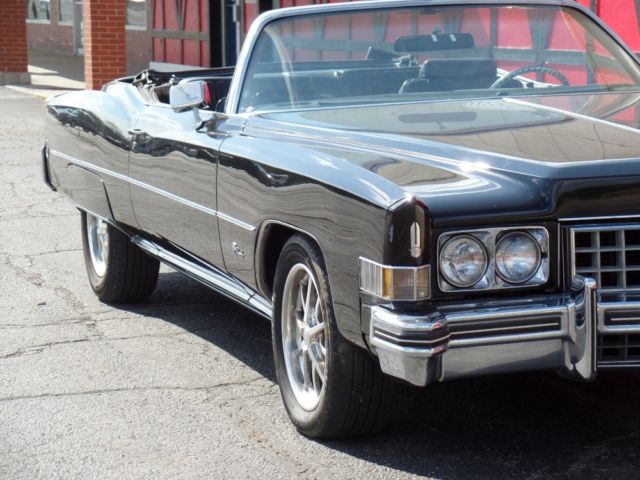 1973 cadillac eldorado -triple black convertible-low miles-big boss car i