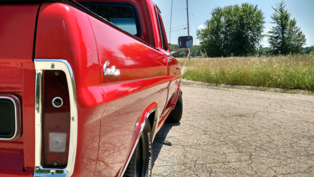 1970 ford f-100 shortbed, red hot!!