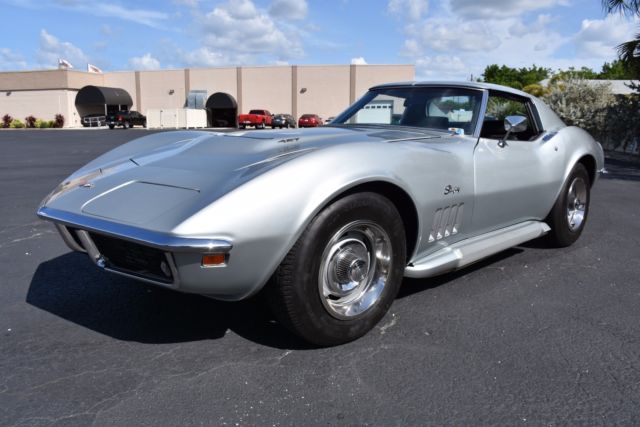 1969 chevrolet corvette 0 gray t-top 427c.i. automatic