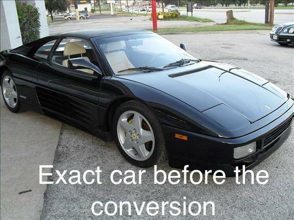 1991 ferrari 348 ts w/ f355 full upgrades very rare white/ cream stunning
