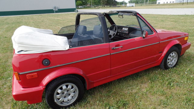 1988 volkswagen vw cabriolet 83k miles automatic trans
