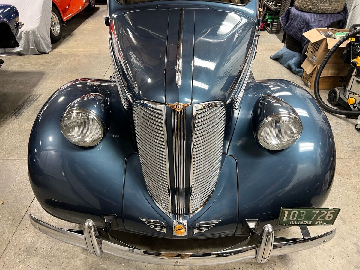 1938 dodge d8 coupe blue rwd manual business coupe 5 window