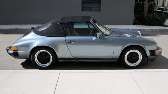 beautiful 1984 porsche 911 carrera cabriolet convertible 3.2l - fuchs - cold ac