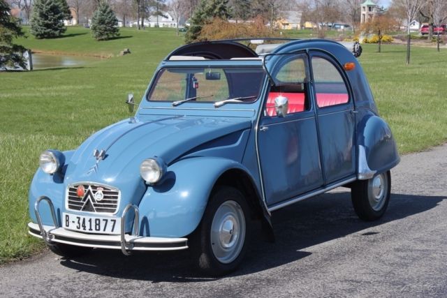 1963 citroen 2cv "rare suicide doors" in exceptional condition. no reserve!!