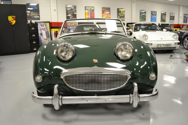 1959 austin healey sprite bugeye 65612 miles green convertible 48hp m