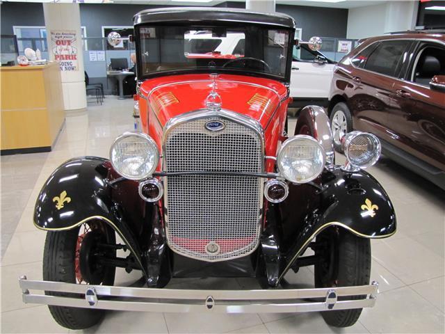 1930 ford model a 56,591 miles red manual