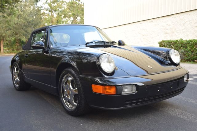 1993 porsche 911 c4 cabrio 5 spd 26k miles original paint/interior books/records