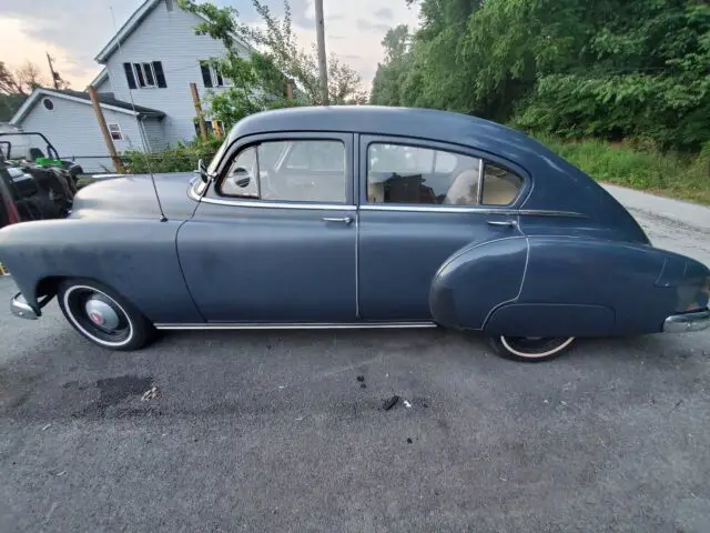 1949 chevrolet fleetline sedan blue rwd manual deluxe