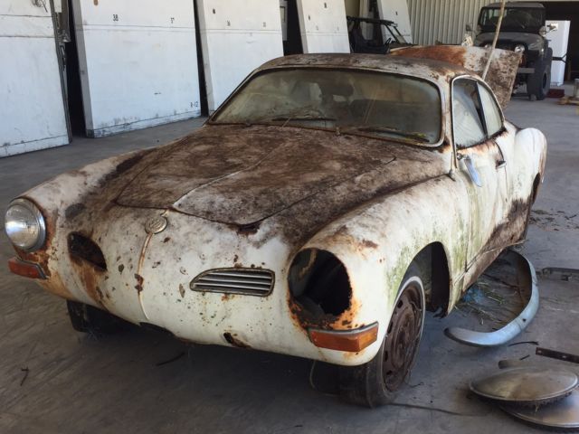 1971 volkswagen karmann ghia vintage not running parts car or restore title inc