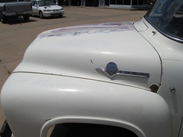 1956 ford f 100 big back window yellow all factory