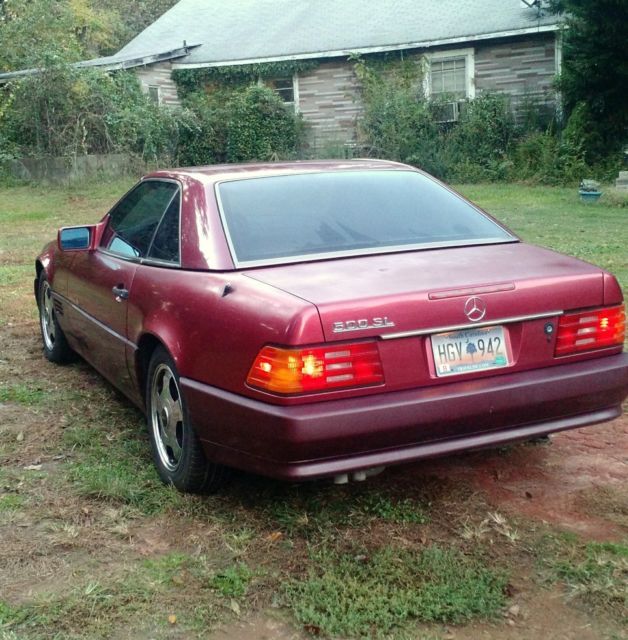 1991 mercedes-benz sl class 500sl southern car - 100% rust free -2d roadster