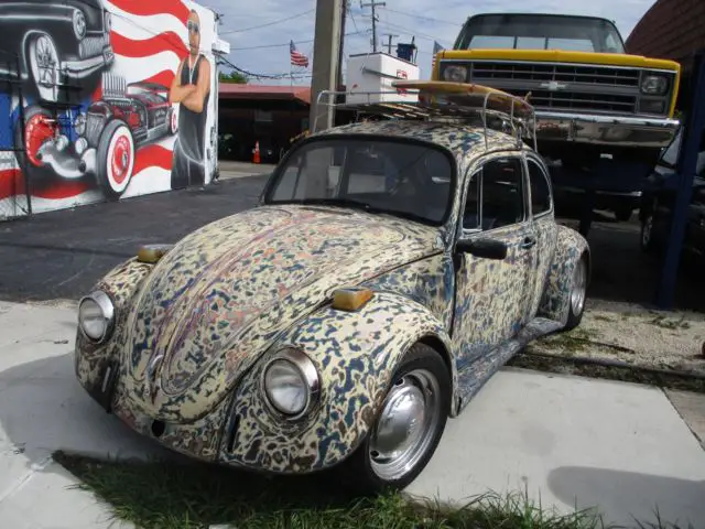 1968 volkswagen beetle lowered patina rat rod style cool car no reserve