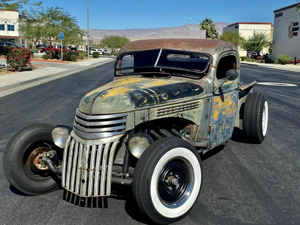 1946 chevrolet custom pickup truck rat rod ratrod air ride selling no reserve