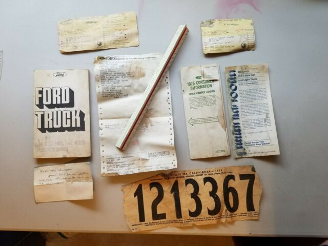1975 ford f-350 4x4 original owner w/ original window sticker air conditioning