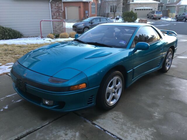 1991 mitsubishi 3000gt vr-4 32k mi super rare turquoise! jamaican blue metallic