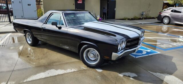 1970 chevrolet el camino coupe black rwd manual base