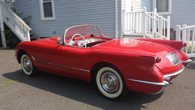 1954 corvette rare sportsman red
