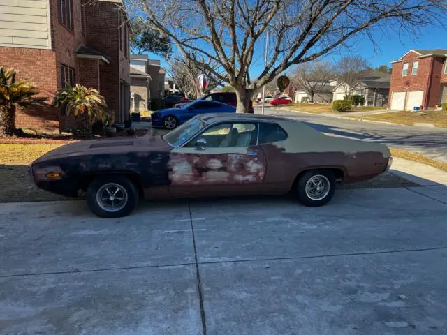 1972 plymouth satellite coupe brown rwd automatic