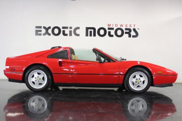 1989 ferrari 328 gts, immaculate, red/tan, rare! only $99,888!!!