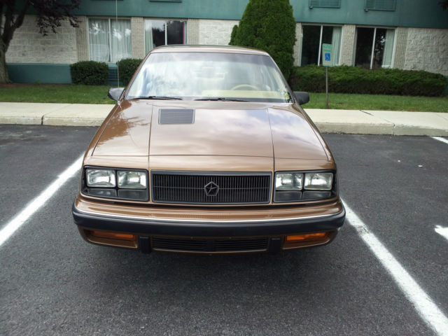 1986 chrysler lebaron gts 2.2l turbo 4 dr - rare survivor car in mint condition
