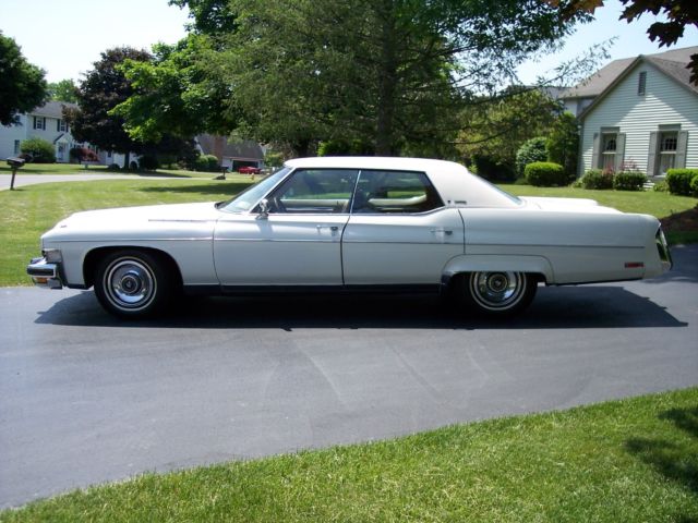 1974 buick electra 225 limited 4 door hardtop-only 30000 miles-white-full poiwer