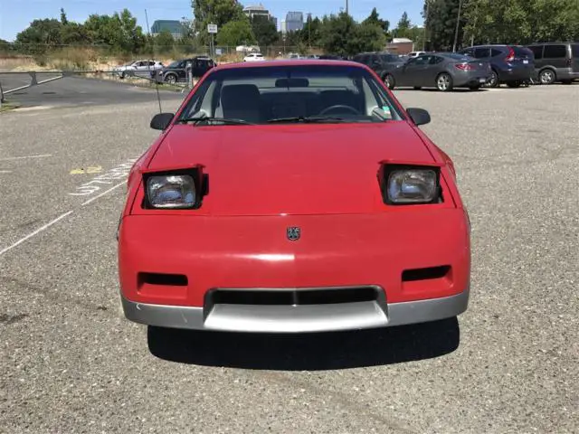 1985 pontiac fiero coupe 113,625 miles red v6 automatic