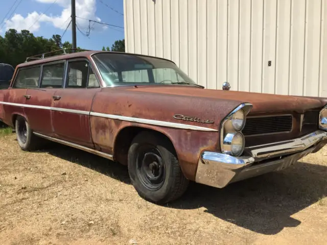 1963 pontiac catalina station wagon hot rod rat rod patina surf wagon